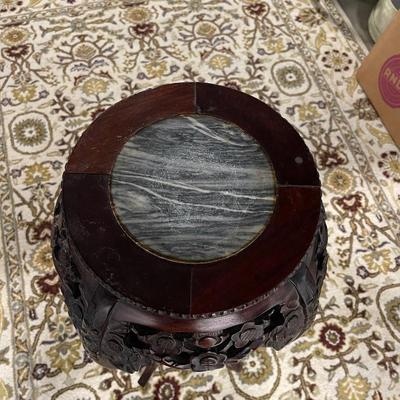Beautifully hand carved plant stand