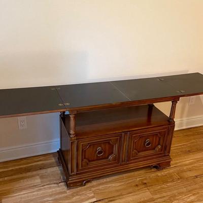 Thomasville Italian Provincial Traditional Flip Top Cherry Buffet Server Dry Bar