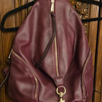 Dark Purple Backpack Purse