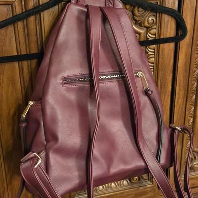 Dark Purple Backpack Purse