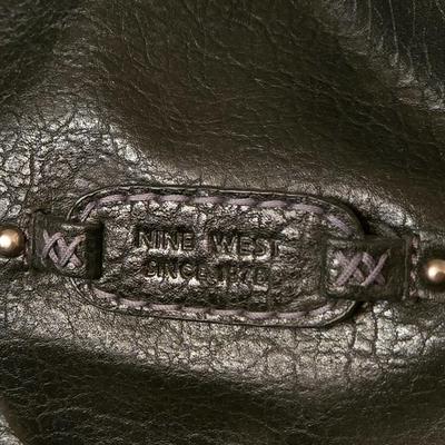 NINE WEST Black Leather Purse