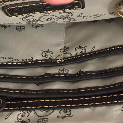 KATIE LANDRY Black Leather Handbag