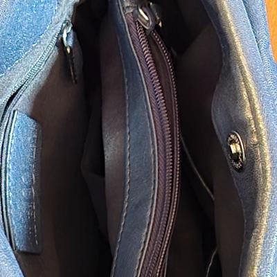 NINE CO. Black Leather Handbag