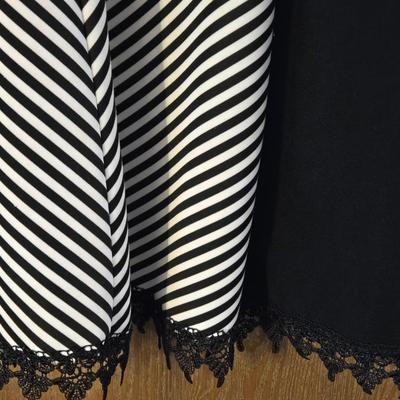 Ladies Black & White Dress & Light Jacket