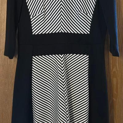 Ladies Black & White Dress & Light Jacket