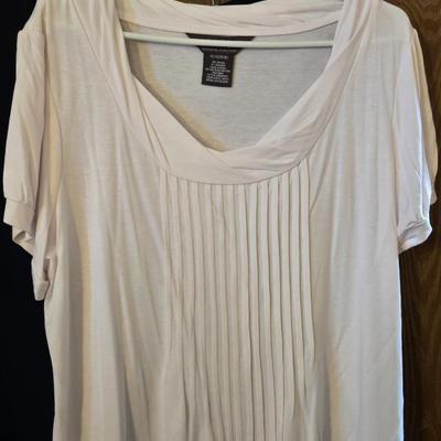 Ladies Tops (3) Navy, White, & Black
