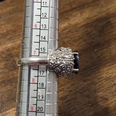 Sterling Silver & Sapphire Ring