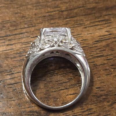 Sterling Silver and Cubic Zirconia Ring