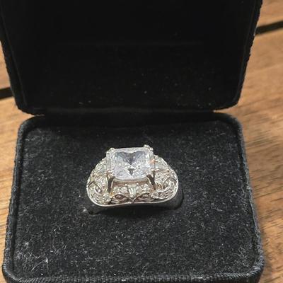 Sterling Silver and Cubic Zirconia Ring