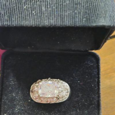Sterling Silver and Cubic Zirconia Ring