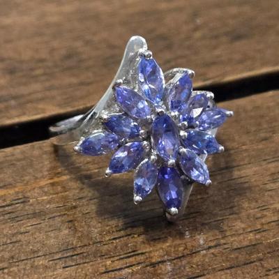 Sterling Silver and Tanzanite Ring