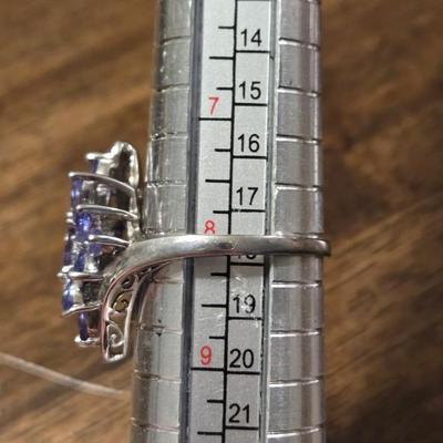 Sterling Silver and Tanzanite Ring