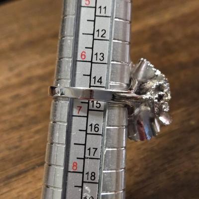 Sterling & Cubic Zirconia Ring