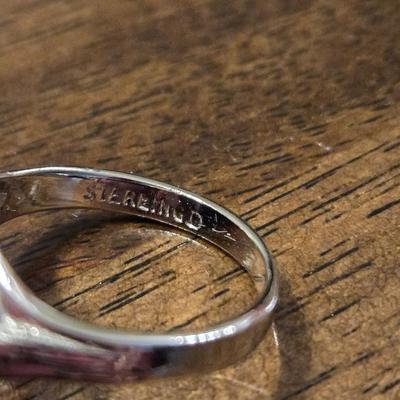 Sterling & Cubic Zirconia Ring
