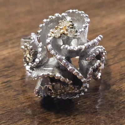 Sterling & Cubic Zirconia Ring