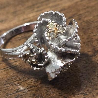 Sterling & Cubic Zirconia Ring