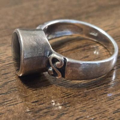 Sterling Silver & Onyx Ring