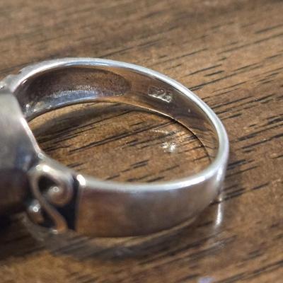 Sterling Silver & Onyx Ring