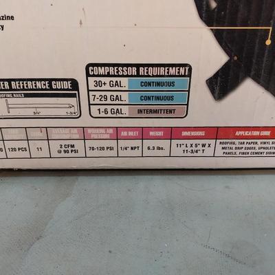 CENTRAL PNEUMATIC 11 GAUGE COIL ROUTING NAILER