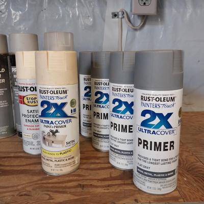 VARIETY OF SPRAY PAINT