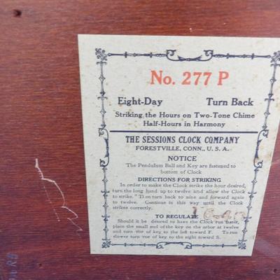 1940's Sessions Mantle Clock