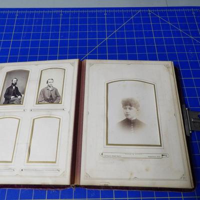 Antique Victorian Photo Album w/ Photos