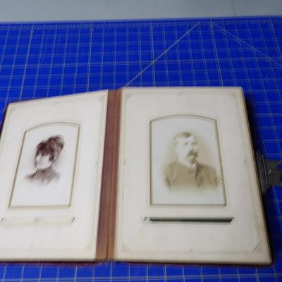 Antique Victorian Photo Album w/ Photos