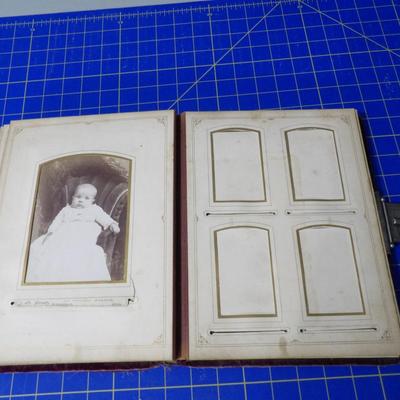 Antique Victorian Photo Album w/ Photos