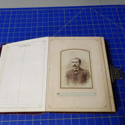Antique Victorian Photo Album w/ Photos