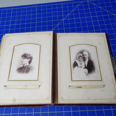 Antique Victorian Photo Album w/ Photos