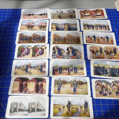 73 Stereoview cards dated 1905