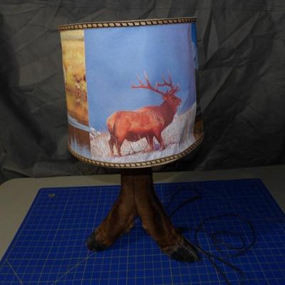 Vintage Moose/Elk leg Lamp