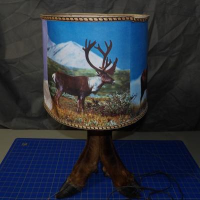 Vintage Moose/Elk leg Lamp