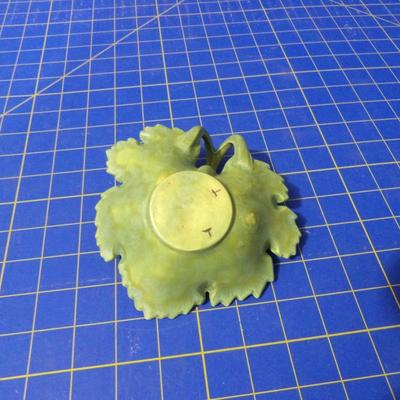 Green Leaf Candy Dish Pottery