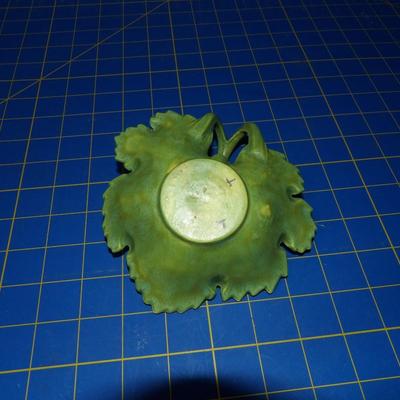 Green Leaf Candy Dish Pottery