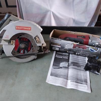 CRAFTSMAN 7 1/4" CIRCULER SAW AND OSCILLATING MULTIFUNCTION POWER TOOL