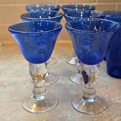 Blue Glassware