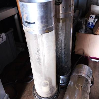 THREE GLASS TUBE GROW LIGHTS