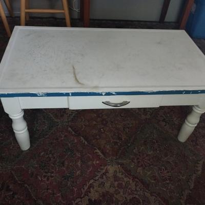 ENAMEL TOP COFFEE TABLE