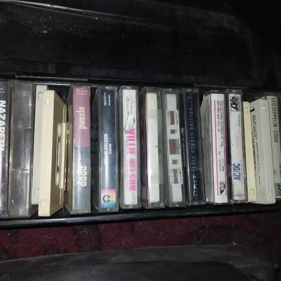 VARIETY CASSETTE TAPES IN CARRY CASE