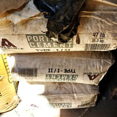 BAGS OF CONCRETE MIX AND GROUT