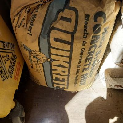BAGS OF CONCRETE MIX AND GROUT