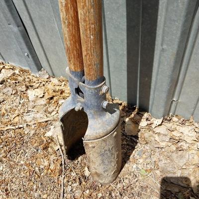 POSTHOLE DIGGER AND DIRT TAMPER