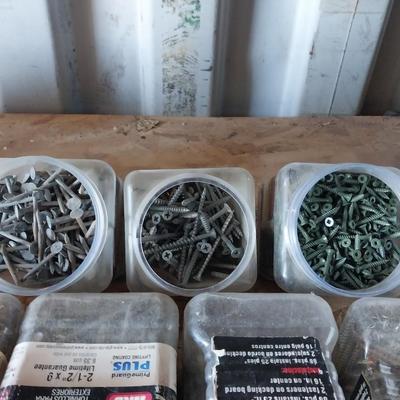 NICE VARIETY OF SCREWS AND NAILS