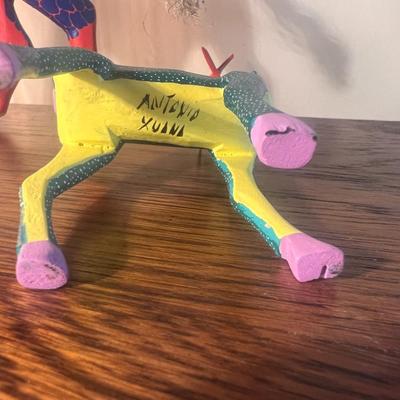 Lot of Three Oaxacan Wood Mexican Folk Art Animals