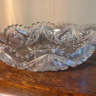 =American Brilliant Period Cut Crystal Bowl