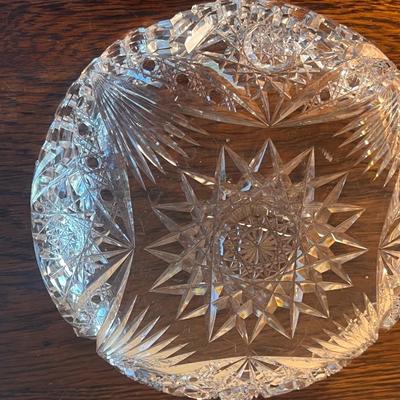 =American Brilliant Period Cut Crystal Bowl