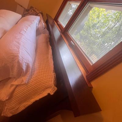 Queen Solid Oak Mission Style Bed