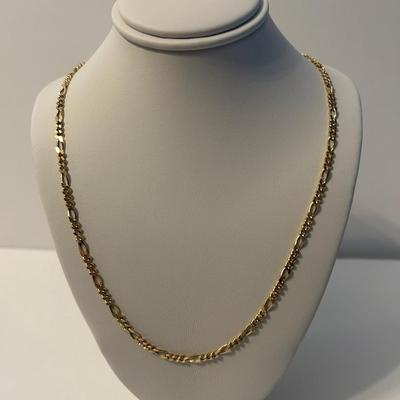 New Authentic 10K 23inch Figaro 3mm 7 grams