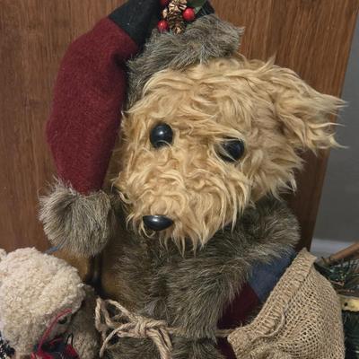 Standing Christmas Bear Santa Claus